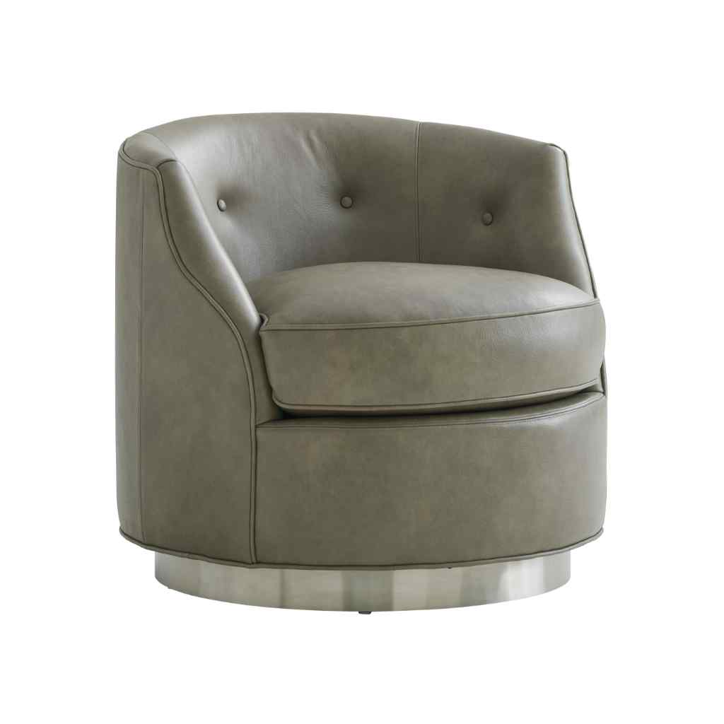Buy Piper Leather Swivel Chair Great Furniture Gallery The Great