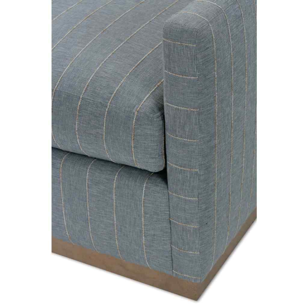 Allie Swivel - Indigo Kid-Proof Stripe Federal Blue