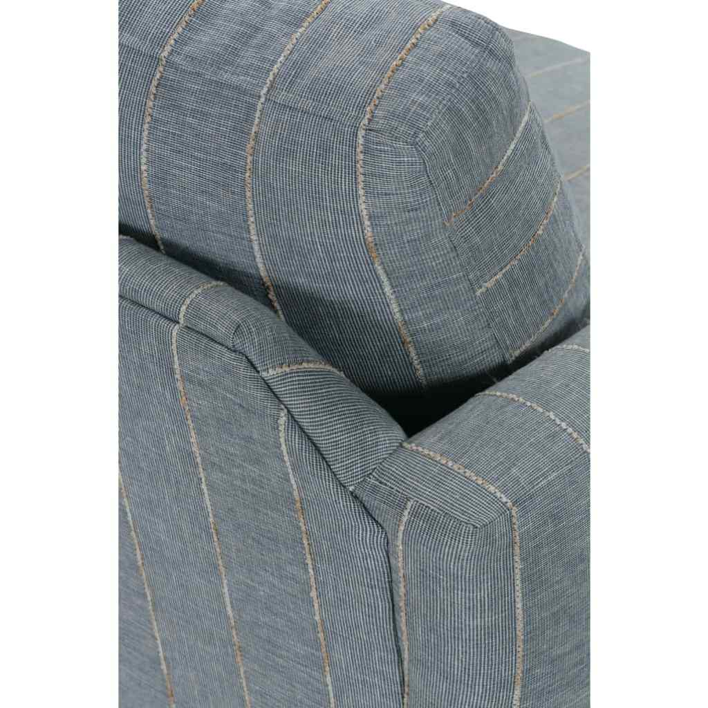 Allie Swivel - Indigo Kid-Proof Stripe Federal Blue