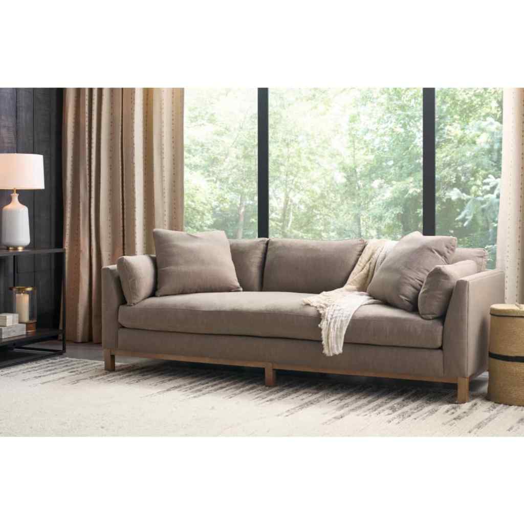 99” Boden Sofa - Mocha Kid-Proof Texture Charcoal Brown