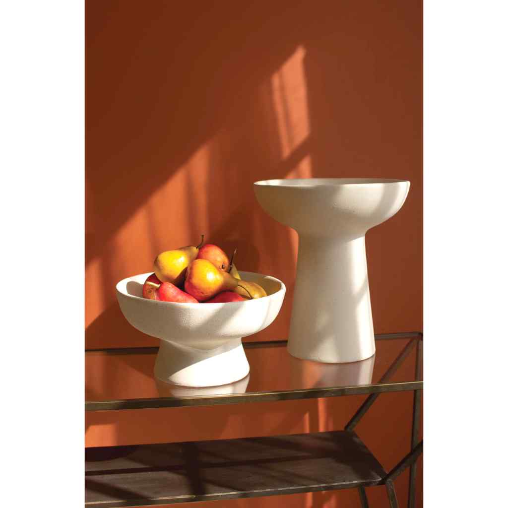 Ceramic Compote - Tall White