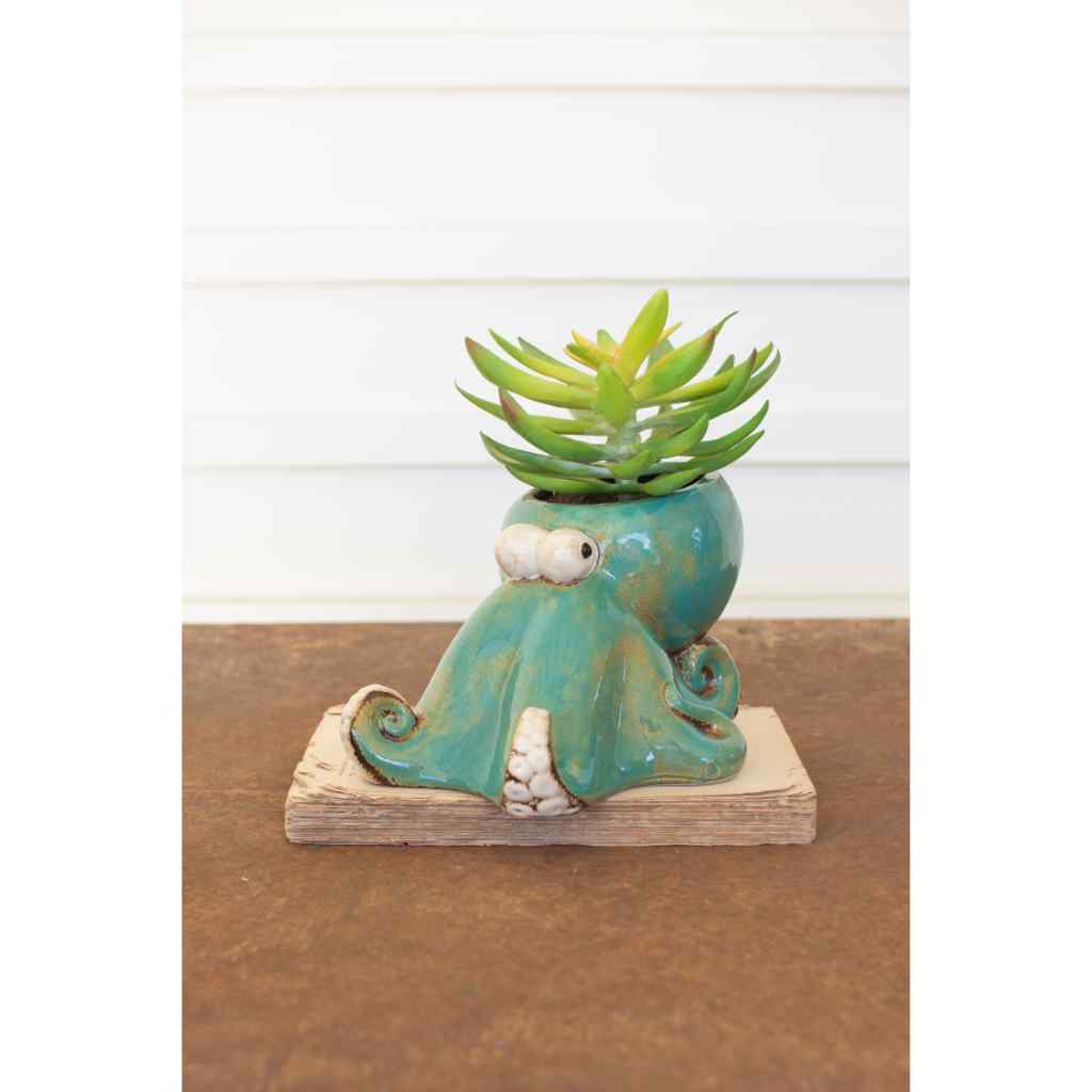 Ceramic Octopus Planter Multi