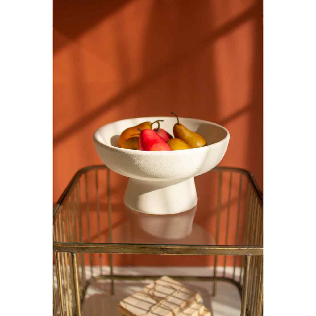 Ceramic Compote - Short White