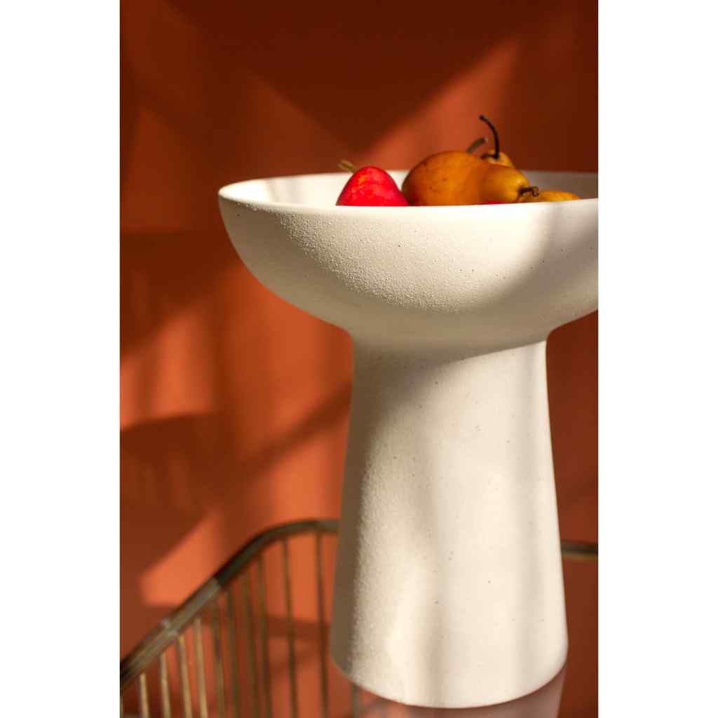 Ceramic Compote - Tall White