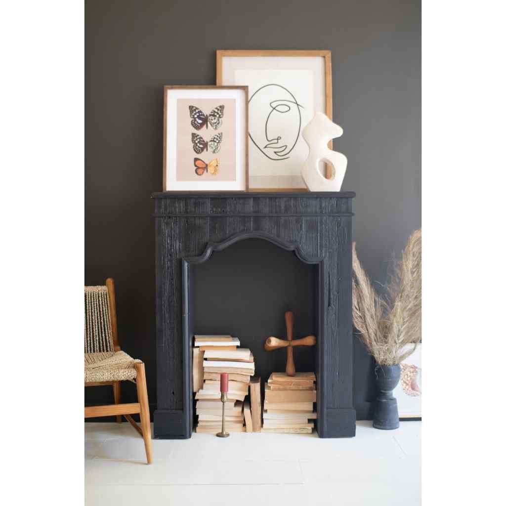 Wooden Mantle - Black Black