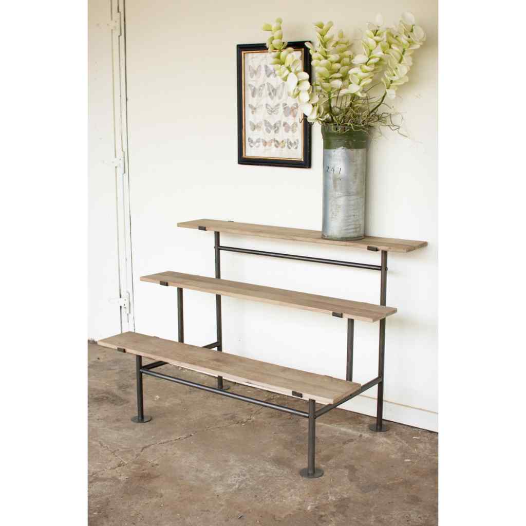 Three Tier Display Unit Gray