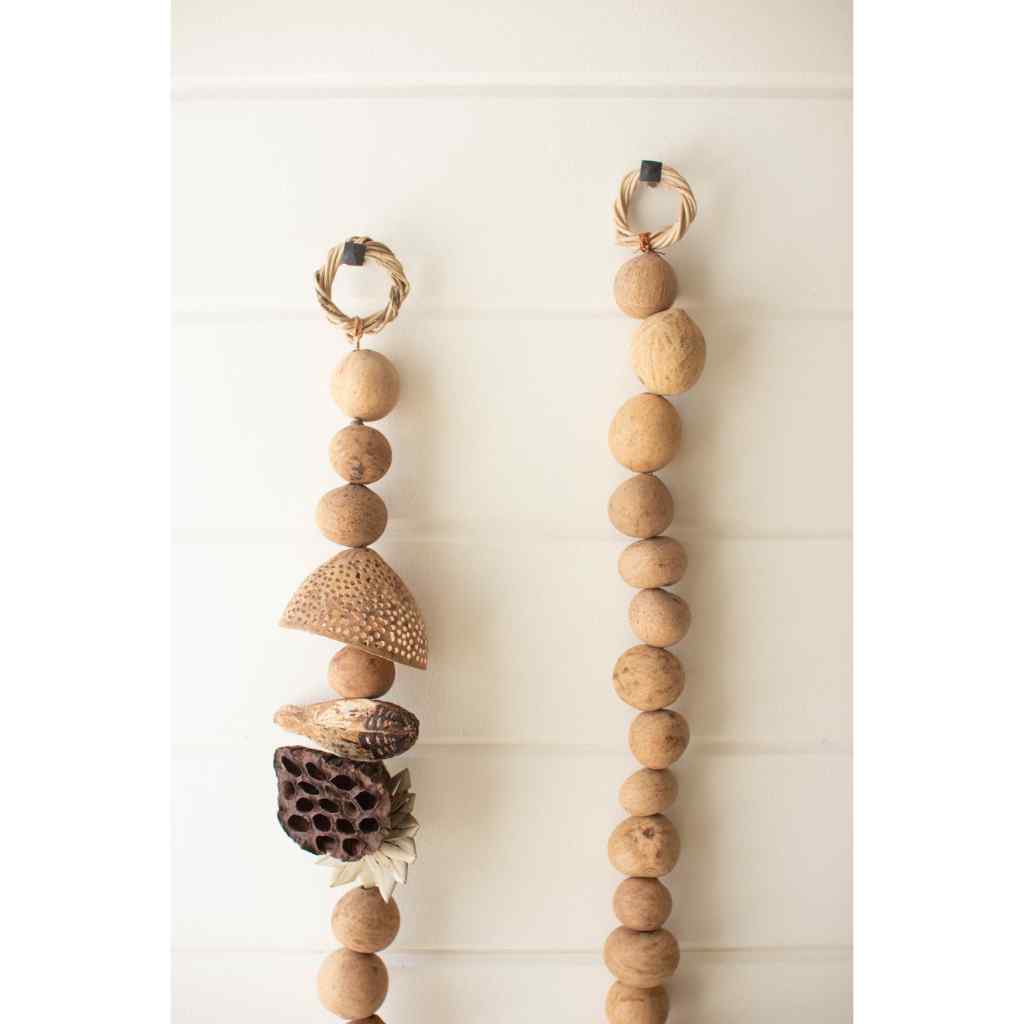 Dried Gourd Ball Garland BROWN