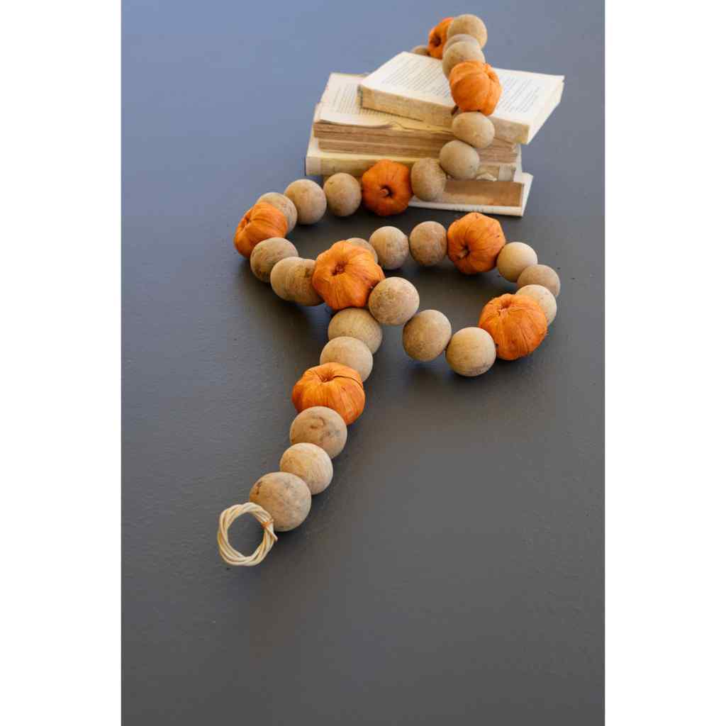 Gourd Pumpkin Orange Garland 72Inches Multi