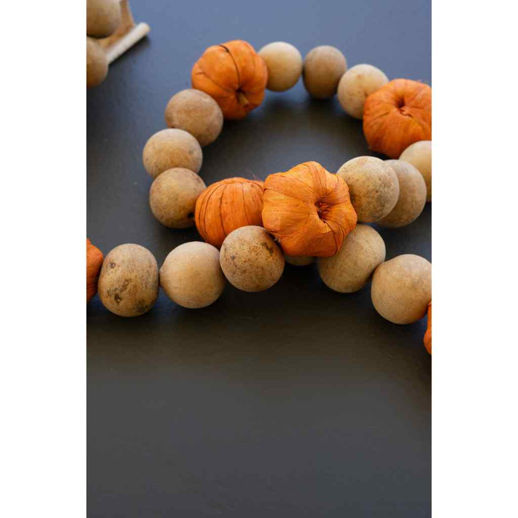 Gourd Pumpkin Orange Garland 72Inches Multi