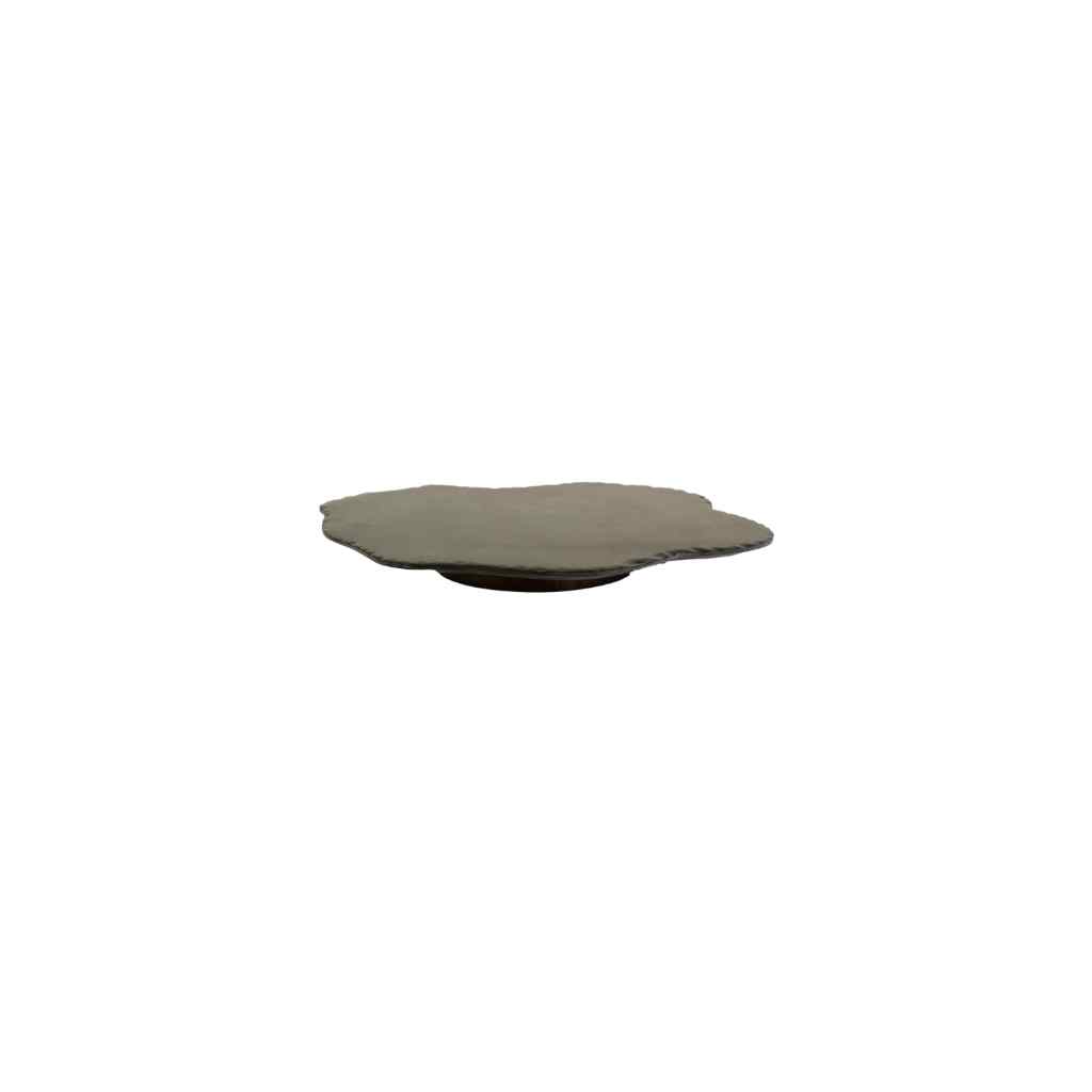 Black Limestone With Rustic Edge Lazy Susan Black