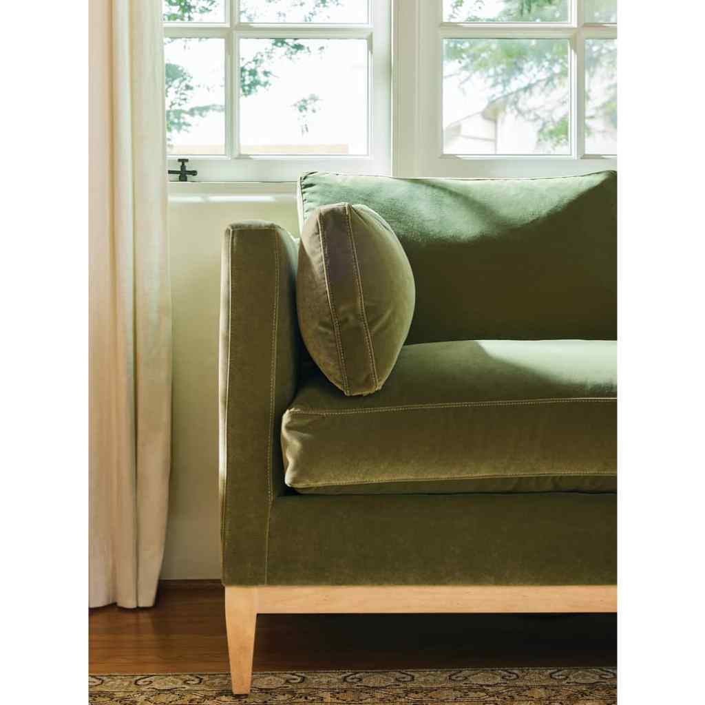 Leo Express Velvet Sofa Olive