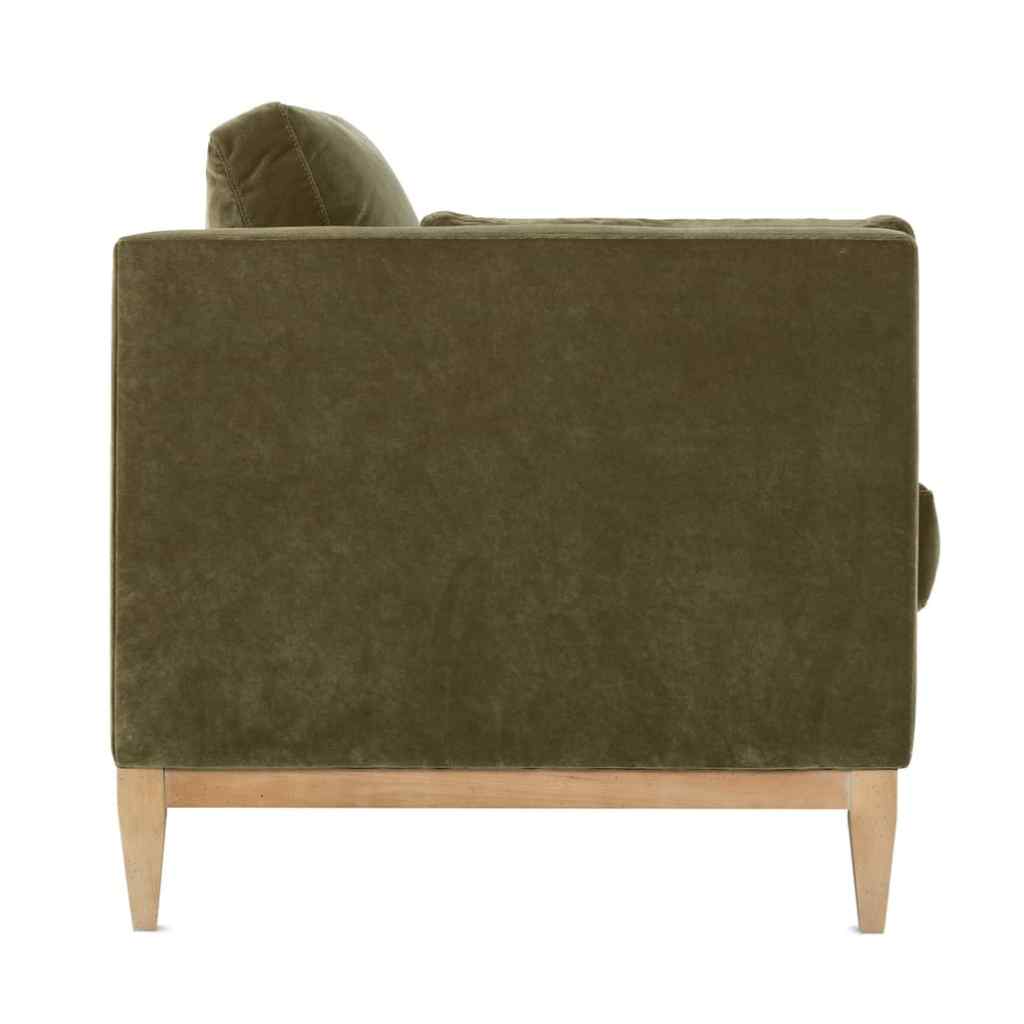 Leo Express Velvet Sofa Olive