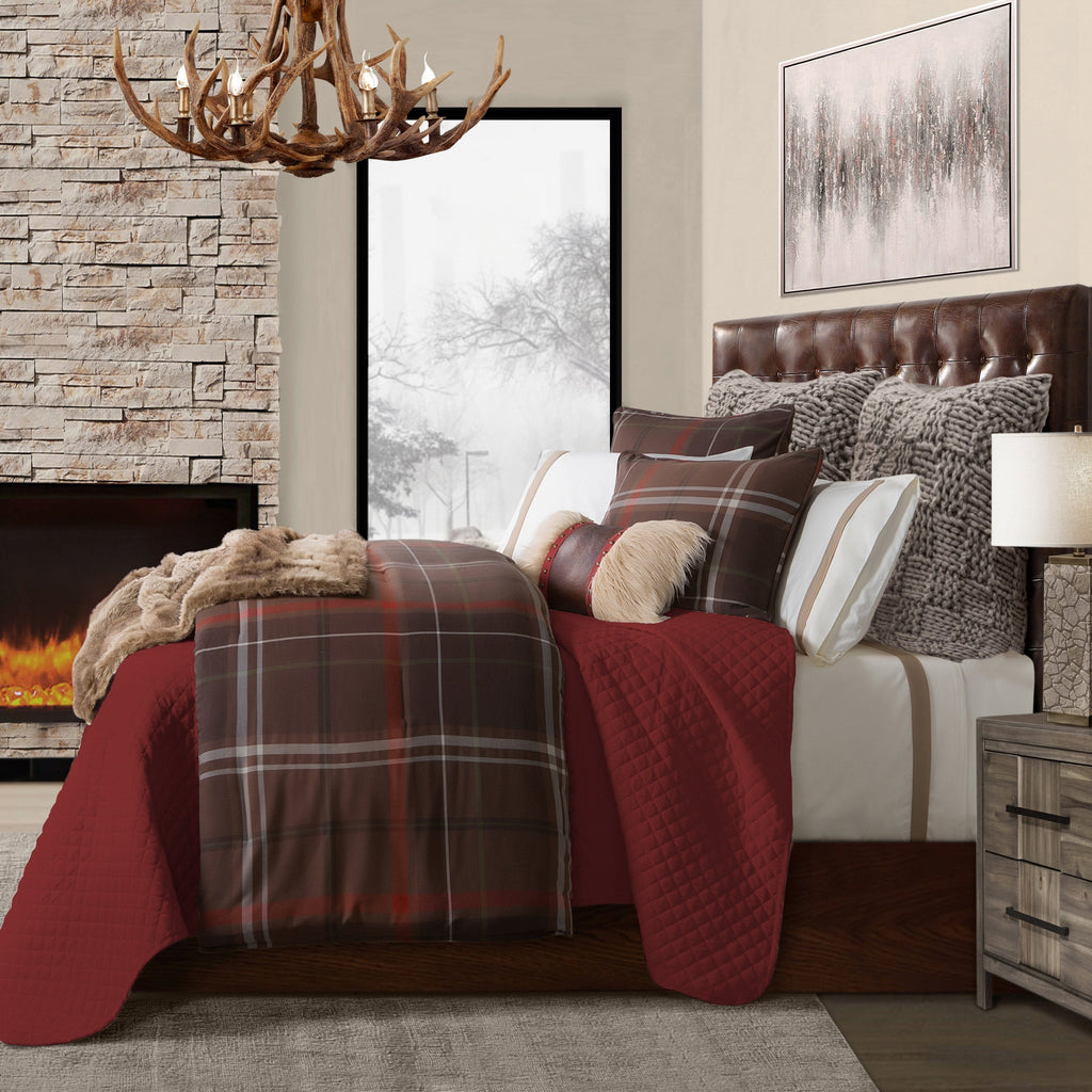 Jackson Plaid Comforter Set from HiEnd Accents