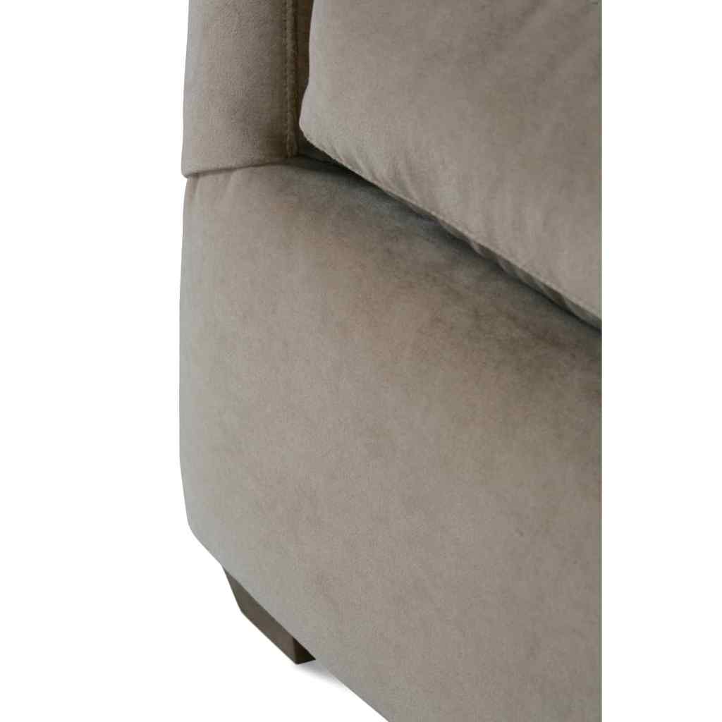 89” Lilah Sofa - Fawn Brushed Velvet Straw