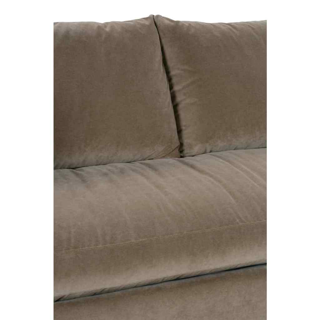 89” Lilah Sofa - Fawn Brushed Velvet Straw