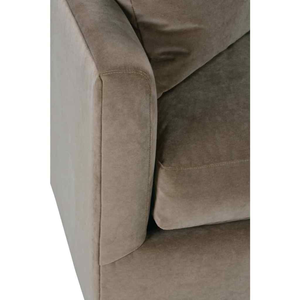 89” Lilah Sofa - Fawn Brushed Velvet Straw