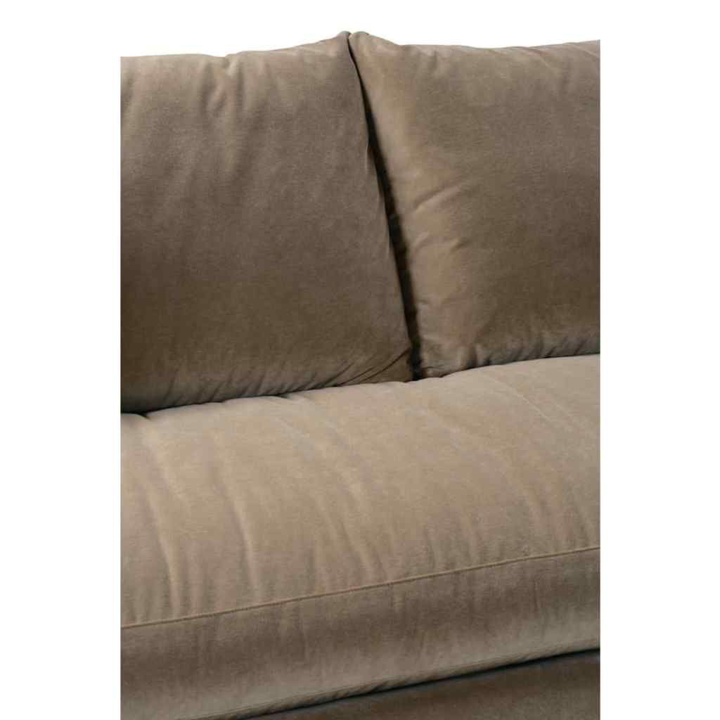 89” Lilah Sofa - Fawn Brushed Velvet Straw