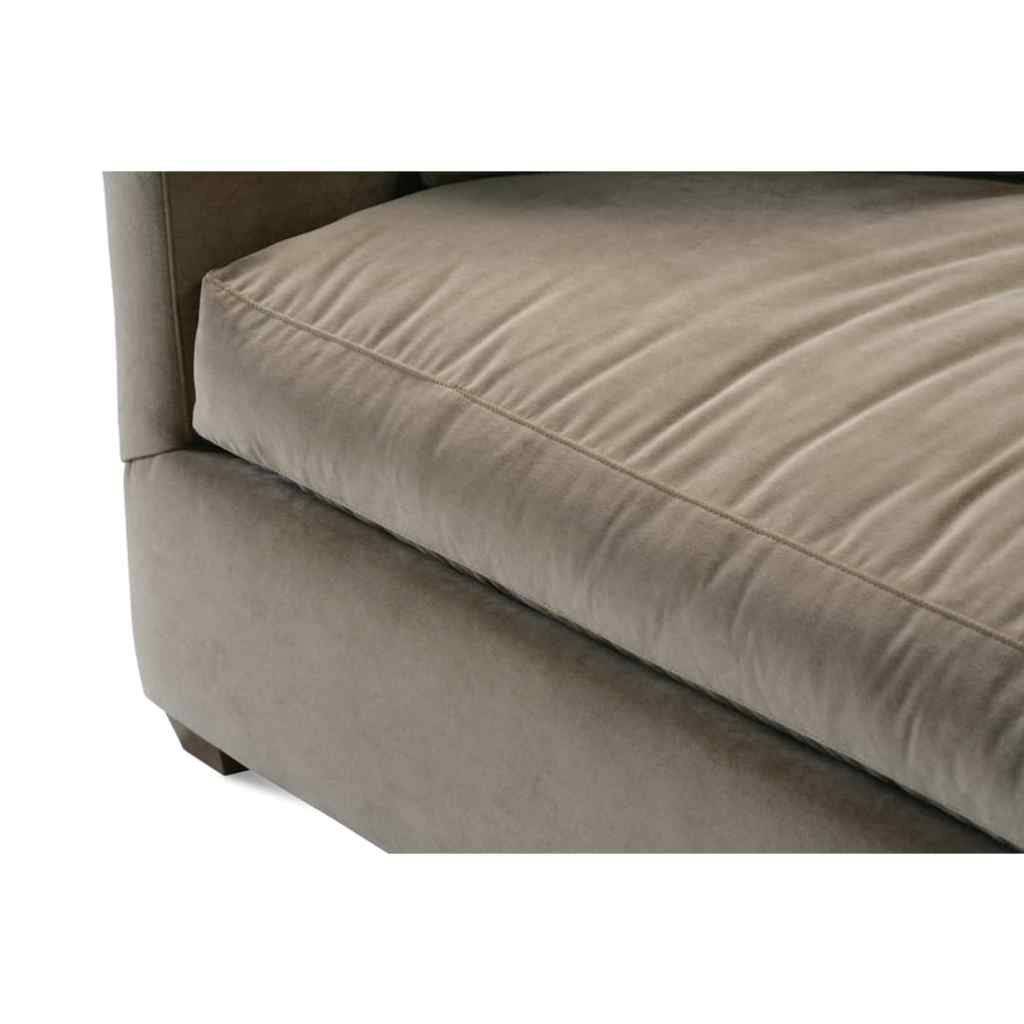 89” Lilah Sofa - Fawn Brushed Velvet Straw