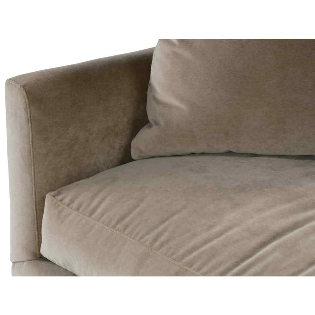 89” Lilah Sofa - Fawn Brushed Velvet Straw