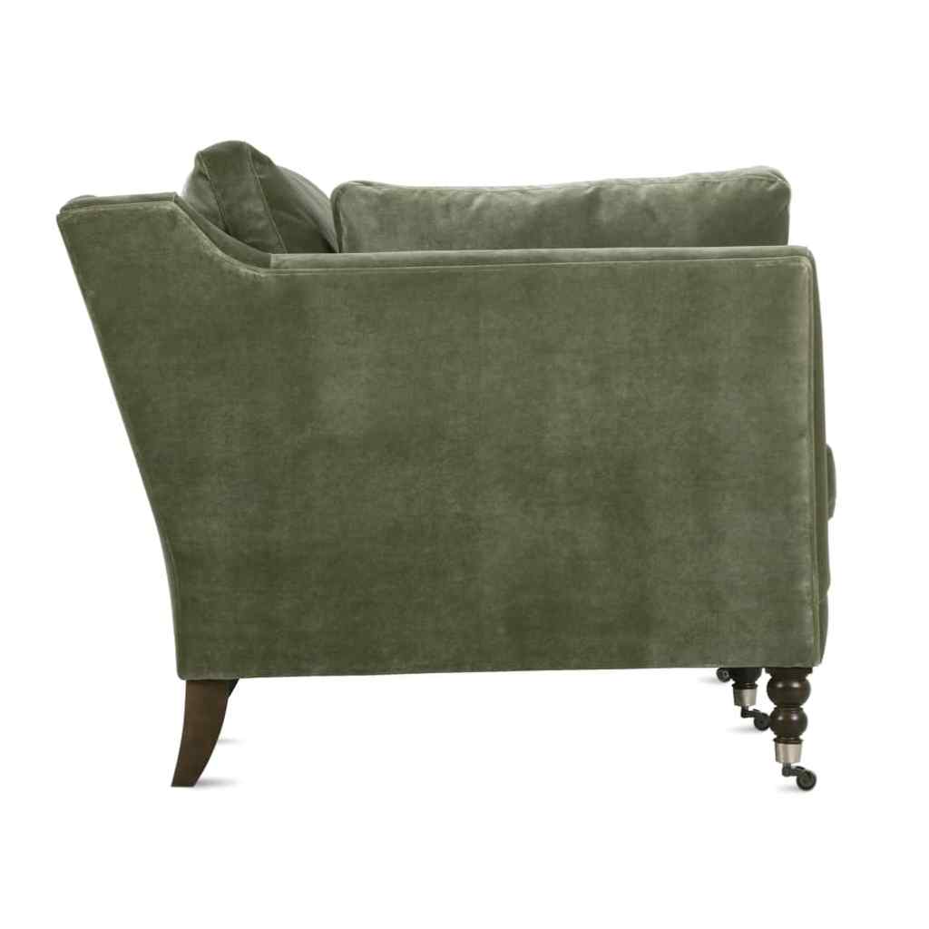 90” Madeline Sofa - Antiqued Moss Velvet Sage