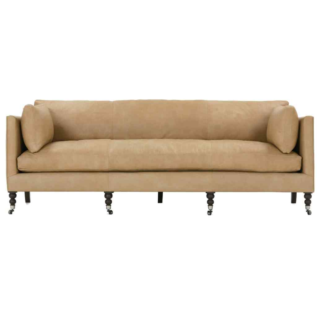 Butterscotch Madeline Leather Sofa Tan