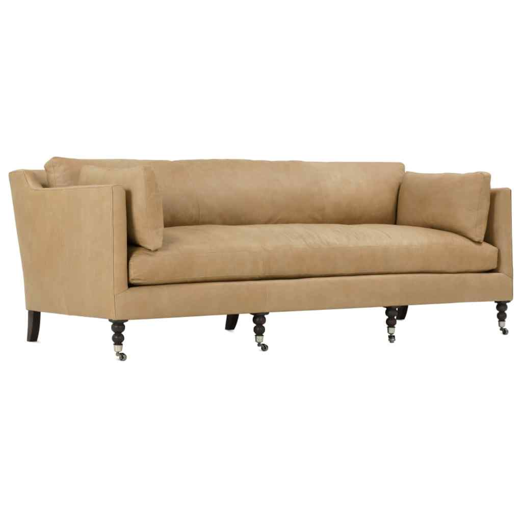 Butterscotch Madeline Leather Sofa Tan