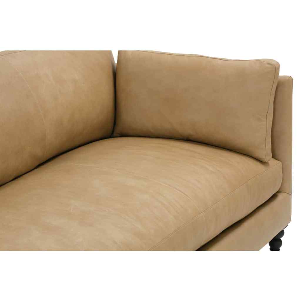 Butterscotch Madeline Leather Sofa Tan