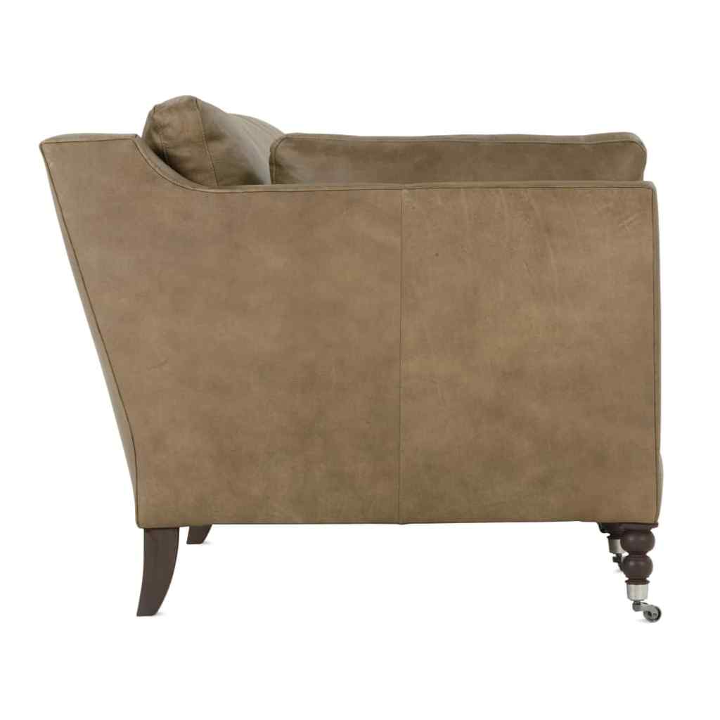 Mushroom Madeline Leather Sofa Tan