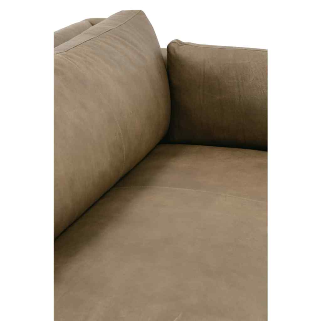 Mushroom Madeline Leather Sofa Tan