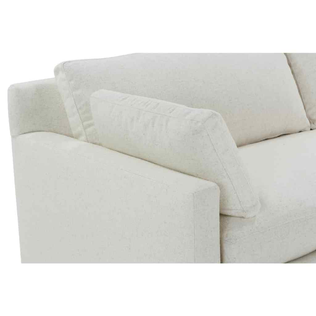 Sylvie 88in Sofa 2-Over-Bench Bone White