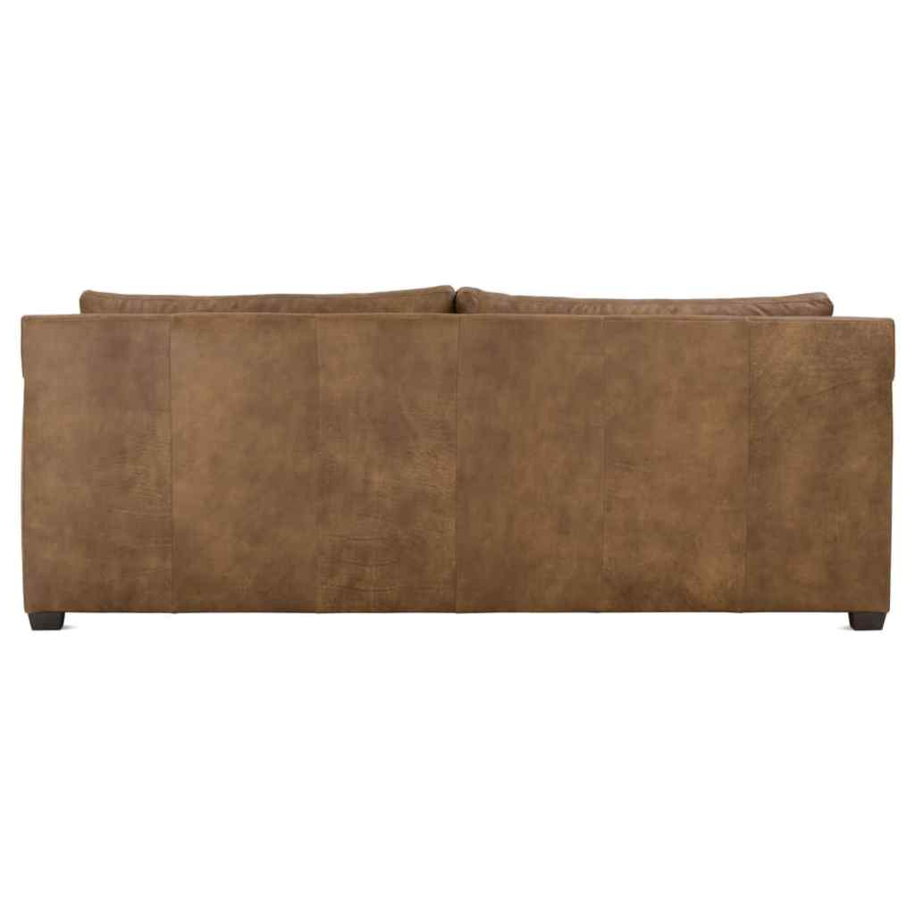 Athena Cocoa Sylvie Leather Sofa Brown