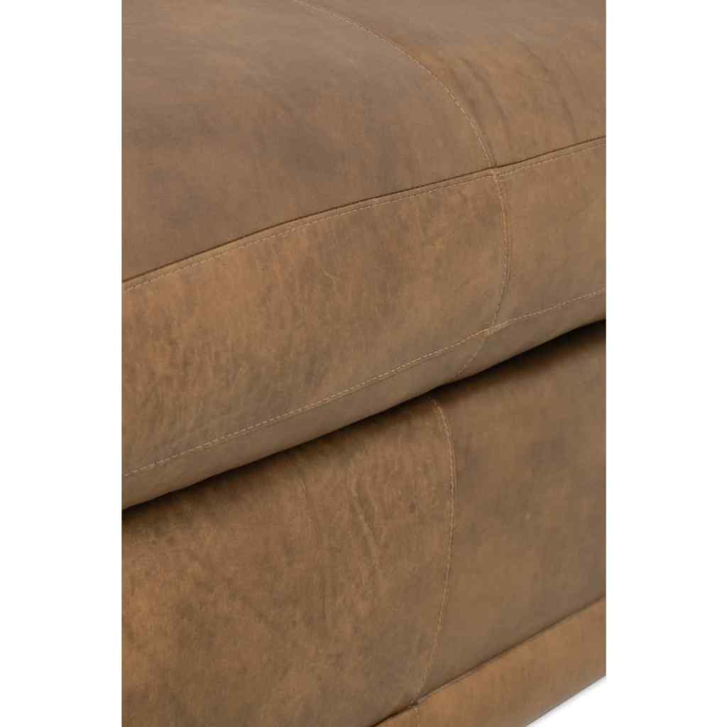 Athena Cocoa Sylvie Leather Sofa Brown