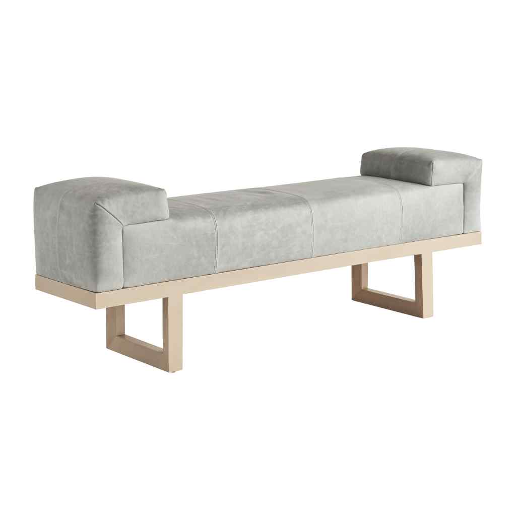 Abbott Leather Bench Sand Drift