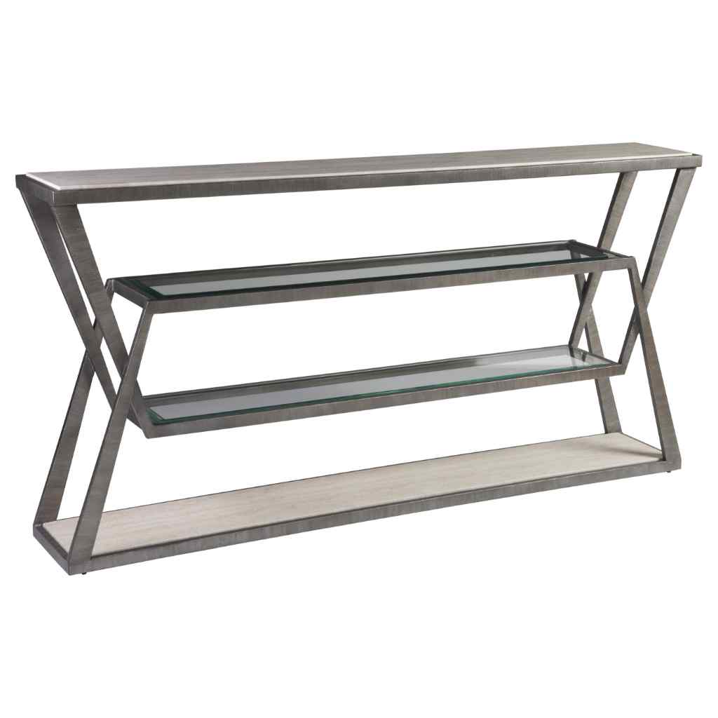 Adamo Silver Gray Console Gray