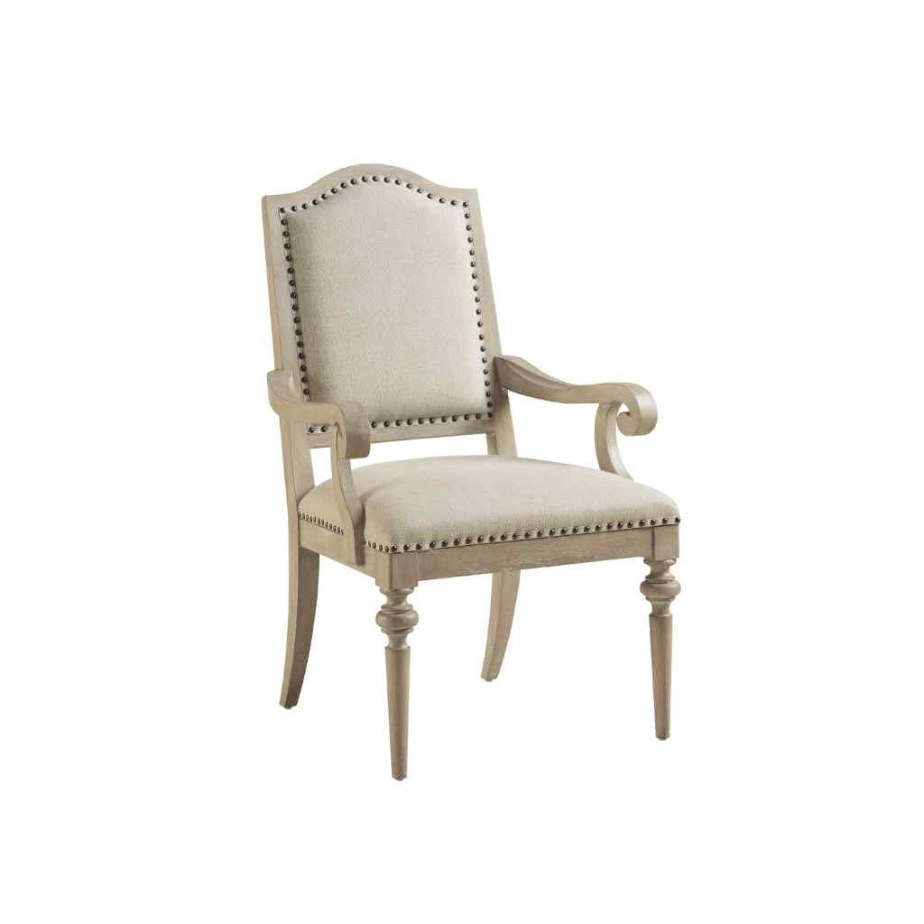 Aidan Upholstered Arm Chair - Malibu Moonshadow