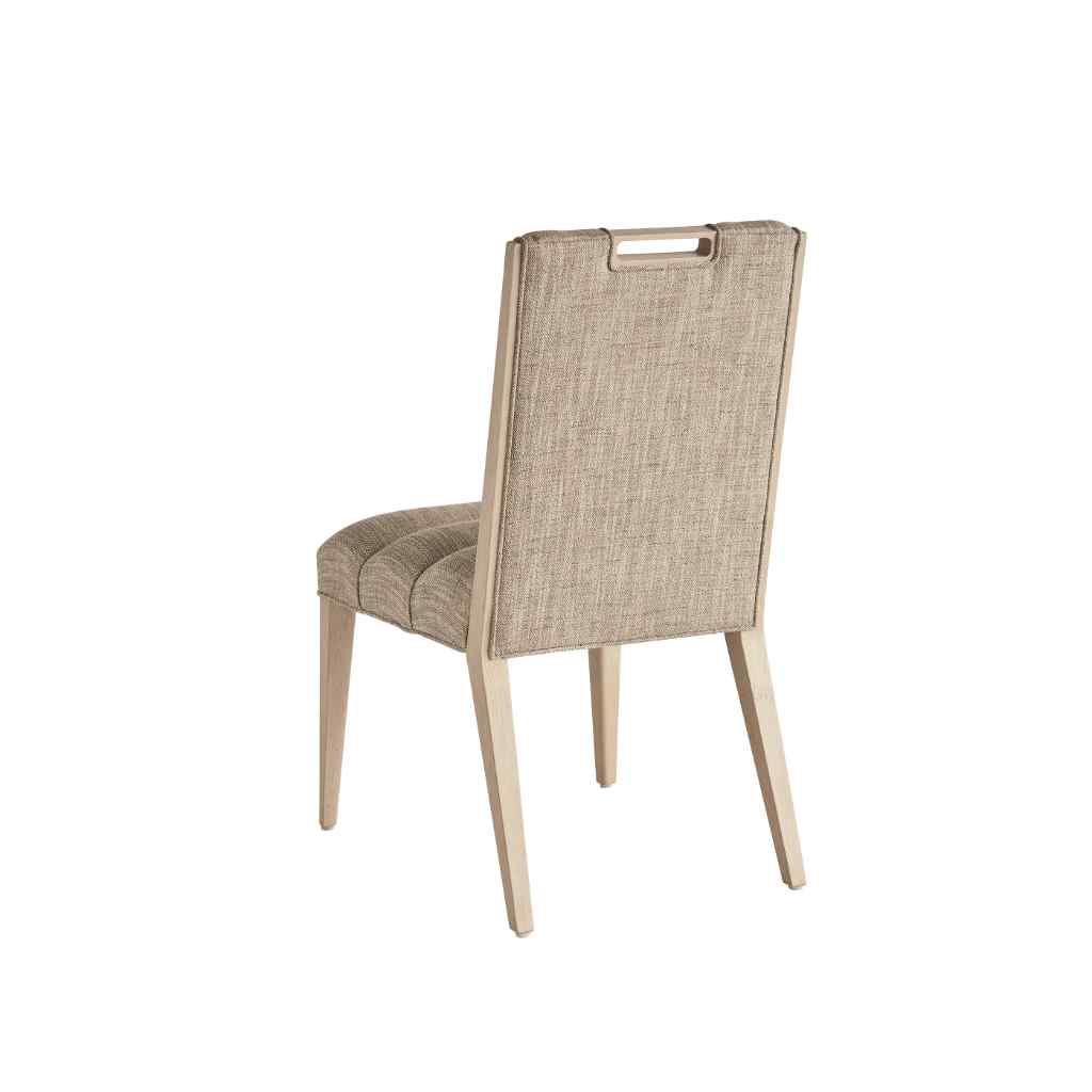 Aiden Channeled Upholstered Side Chair - Sunset Key Taupe