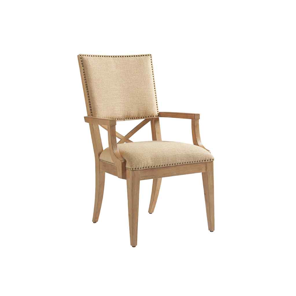 Alderman Upholstered Arm Chair Aged Bronze