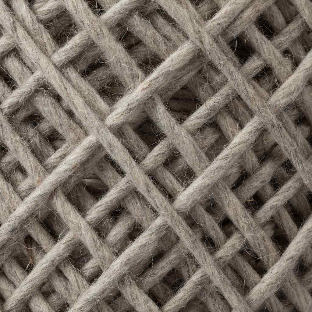 Allium Oatmeal Handwoven Wool Cylindrical Pouf Cream