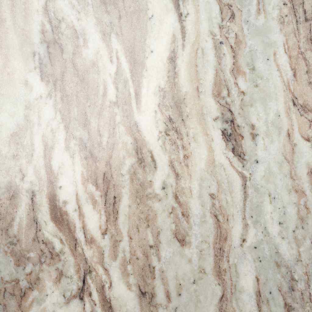 Allyson Round Brown Pedestal W- Pink Marble Top Coffee Table Brown