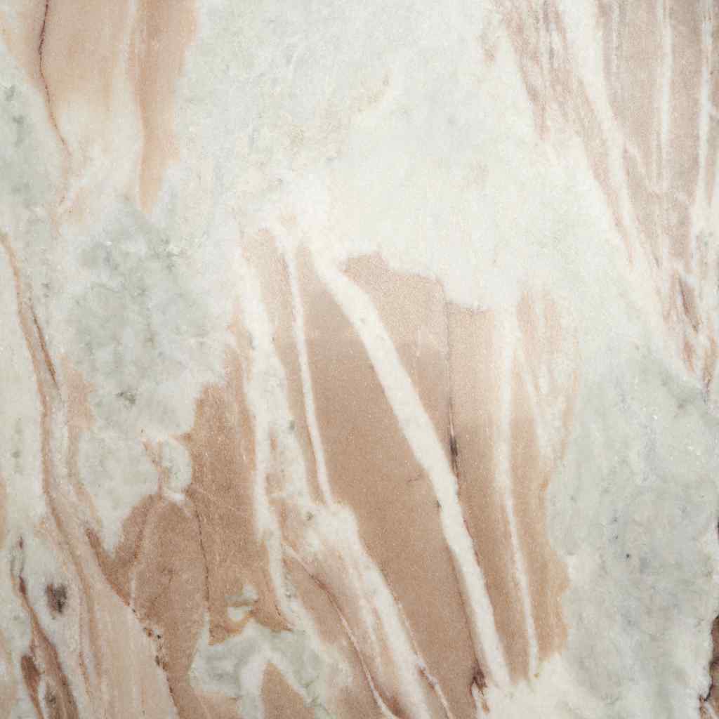 Allyson Round Brown Pedestal W- Pink Marble Top Coffee Table Brown