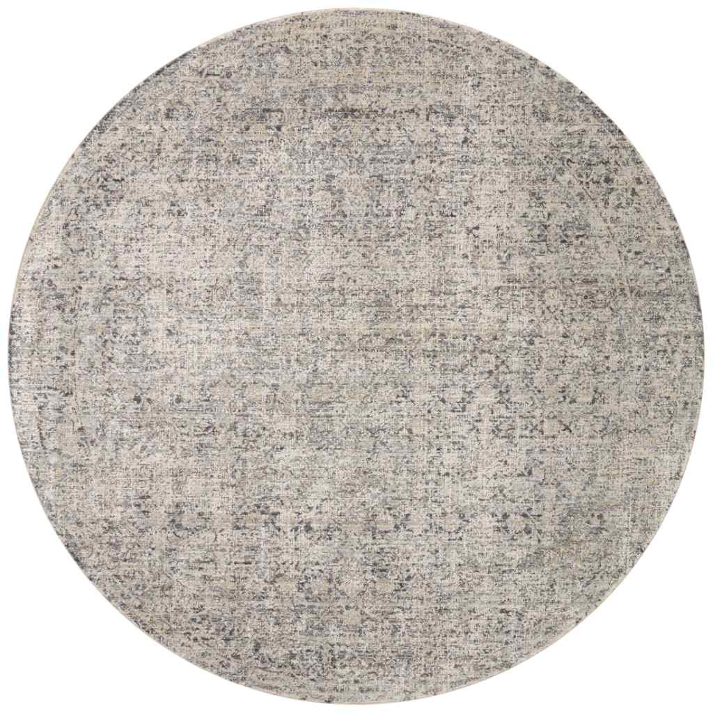 Amber Lewis x Loloi Alie Collection Stone / Mist Rug ALE-01 Stone / Mist / 7'-10" x 7'-10" Round