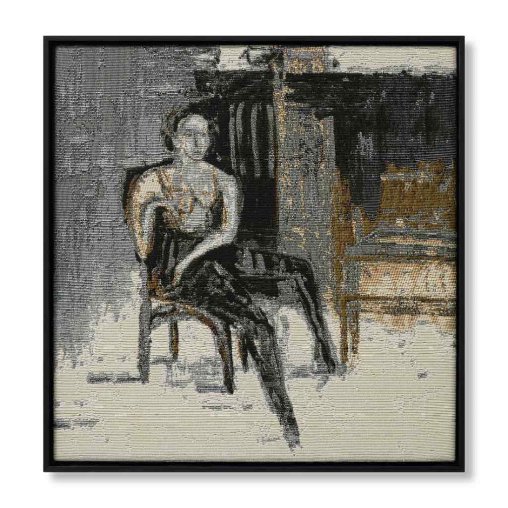 Amber Lewis x Loloi Amber Lewis x Loloi Wall Art Collection Black / Ivory Wall Art Camil Black / Ivory / 2'-9" x 2'-10" Wall Art