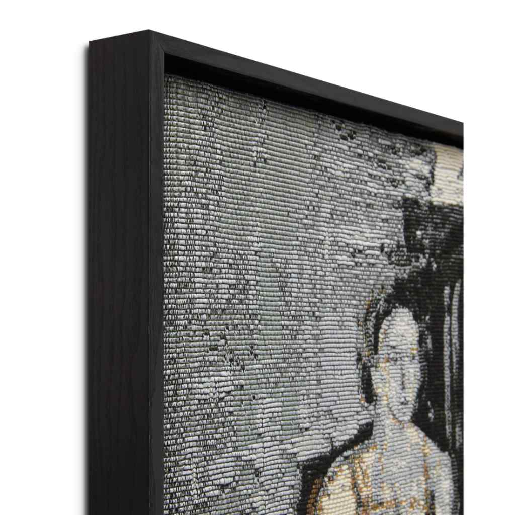 Amber Lewis x Loloi Amber Lewis x Loloi Wall Art Collection Black / Ivory Wall Art Camil Black / Ivory / 2'-9" x 2'-10" Wall Art