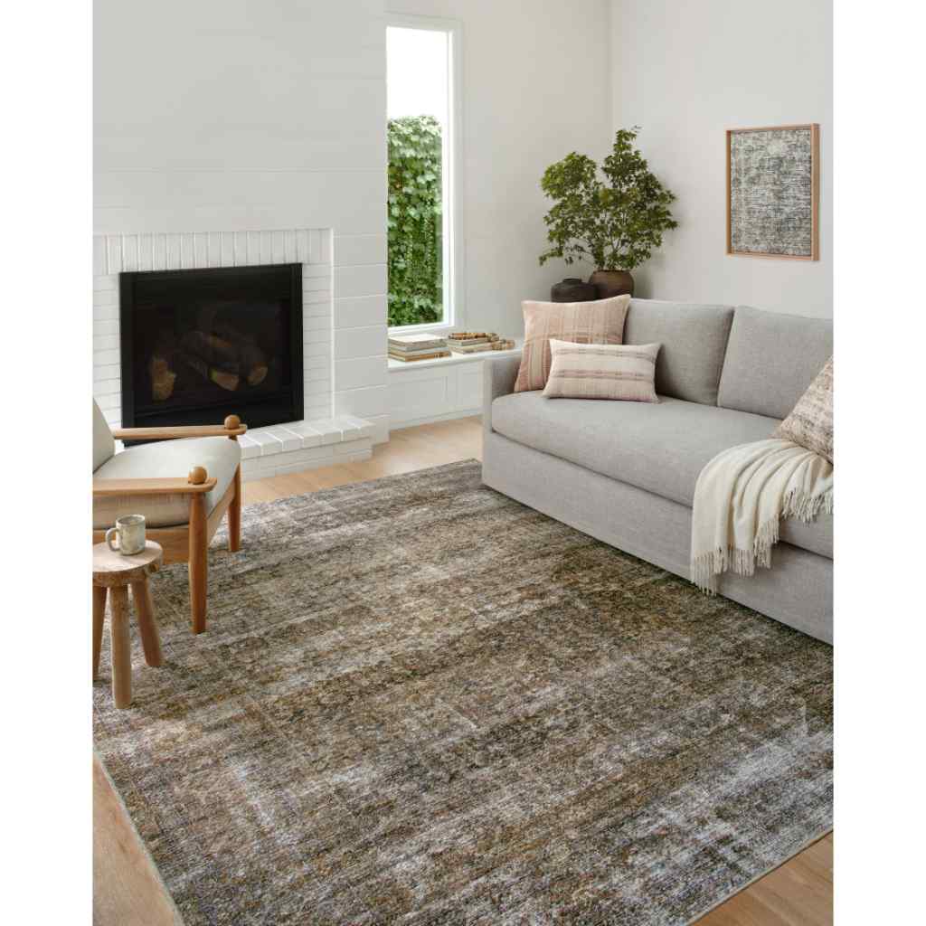 Amber Lewis x Loloi Billie Collection Tobacco / Rust Rug BIL-06 Tobacco / Rust / 18" x 18" Sample