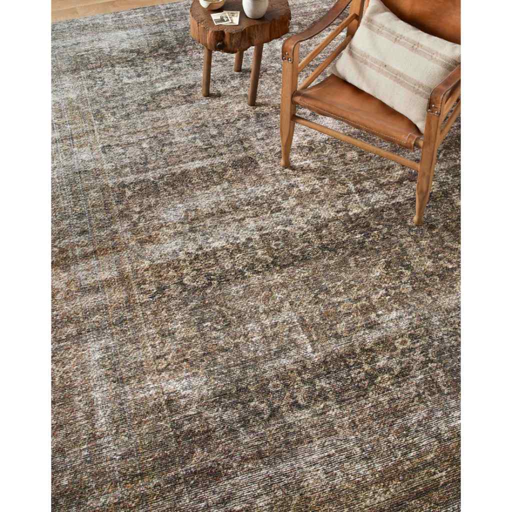 Amber Lewis x Loloi Billie Collection Tobacco / Rust Rug BIL-06 Tobacco / Rust / 18" x 18" Sample