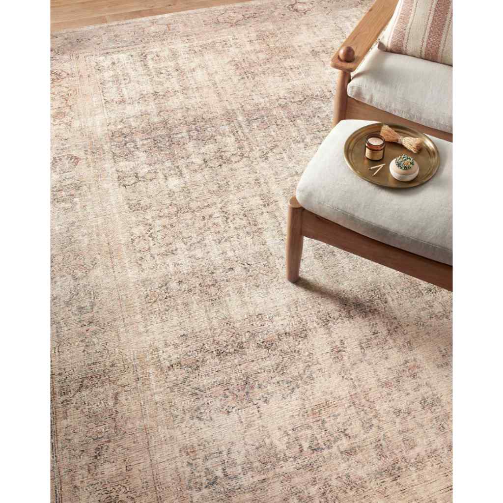 Amber Lewis x Loloi Georgie Collection Ocean / Sand Rug GER-02 Ocean / Sand / 18" x 18" Sample