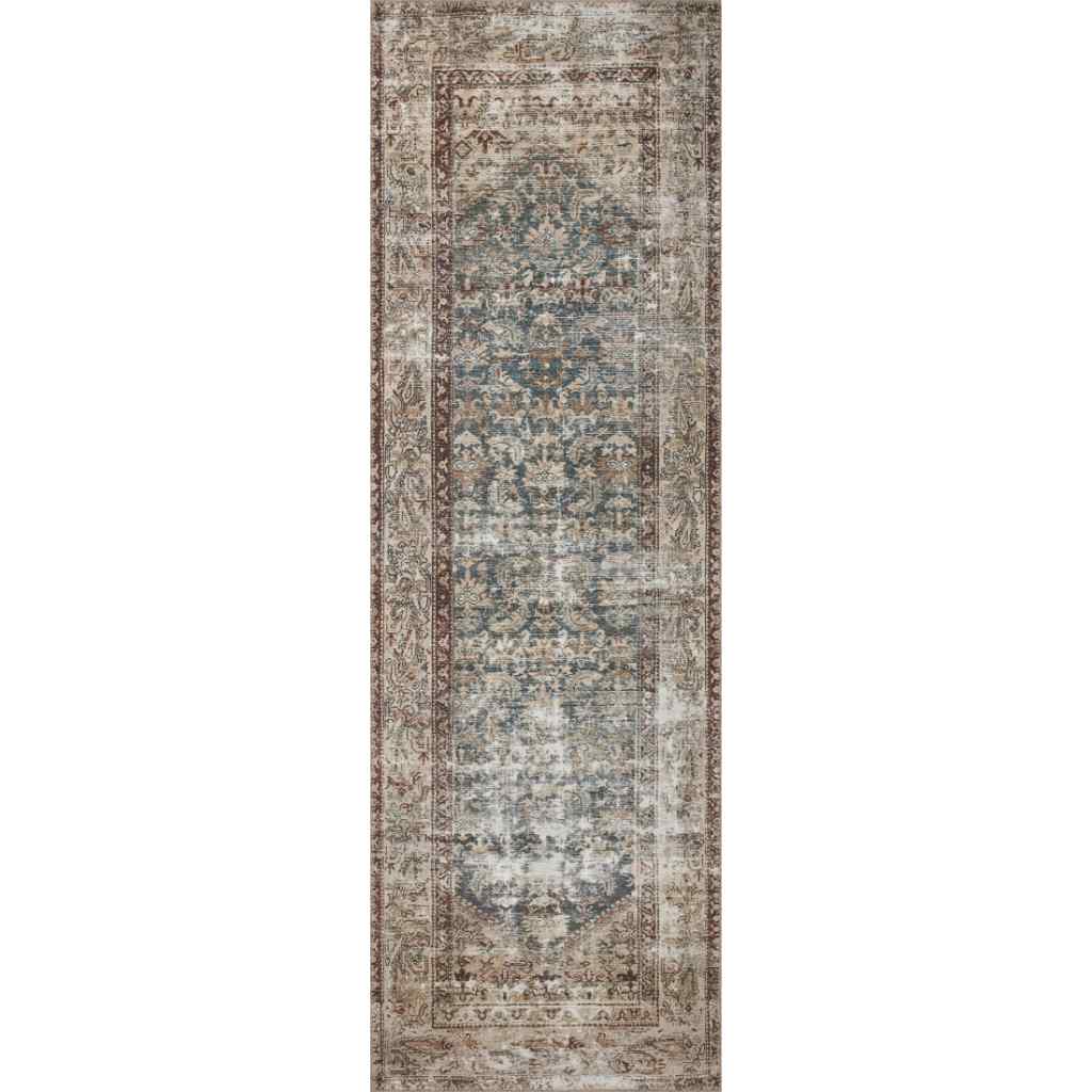 Amber Lewis x Loloi Georgie Collection Teal / Antique Rug GER-04 Teal / Antique / 3'-0" x 10'-0"