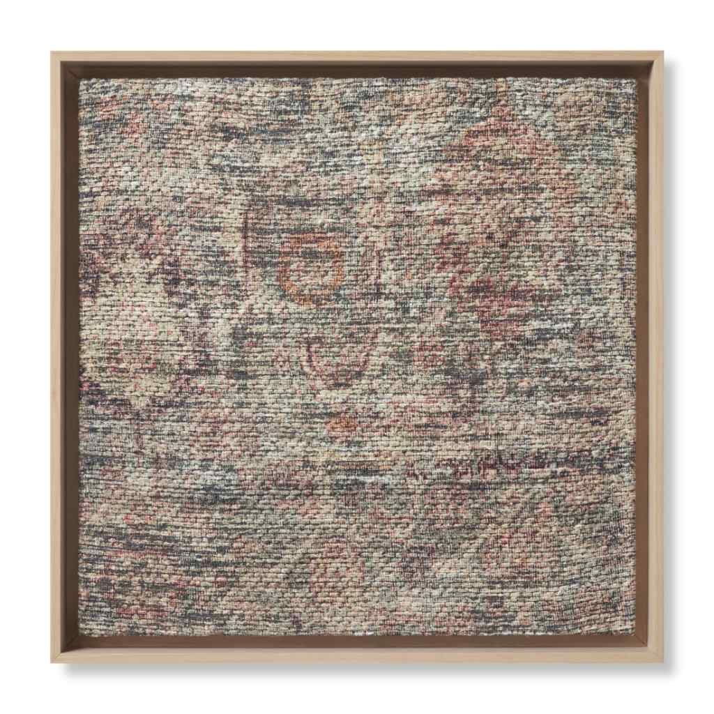 Amber Lewis x Loloi Palermo Collection Rust / Multi Wall Art PALER Rust / Multi / 2'-2" x 2'-2" Wall Art
