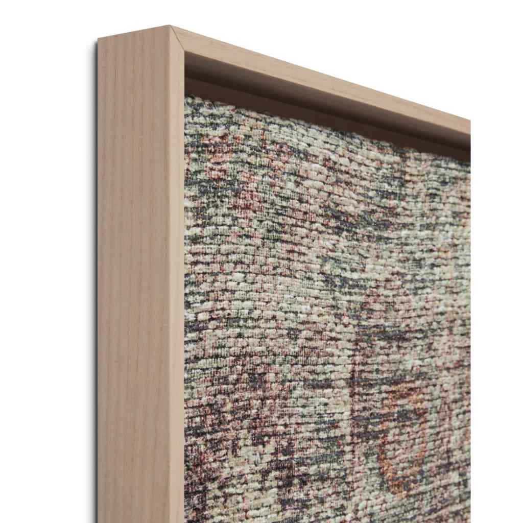 Amber Lewis x Loloi Palermo Collection Rust / Multi Wall Art PALER Rust / Multi / 2'-2" x 2'-2" Wall Art
