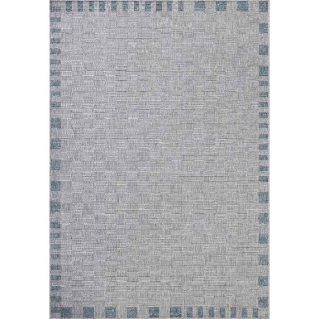 Amber Lewis x Loloi Topanga Collection Silver / Blue Rug TOP-07 Silver / Blue / 3'-11" x 5'-11"